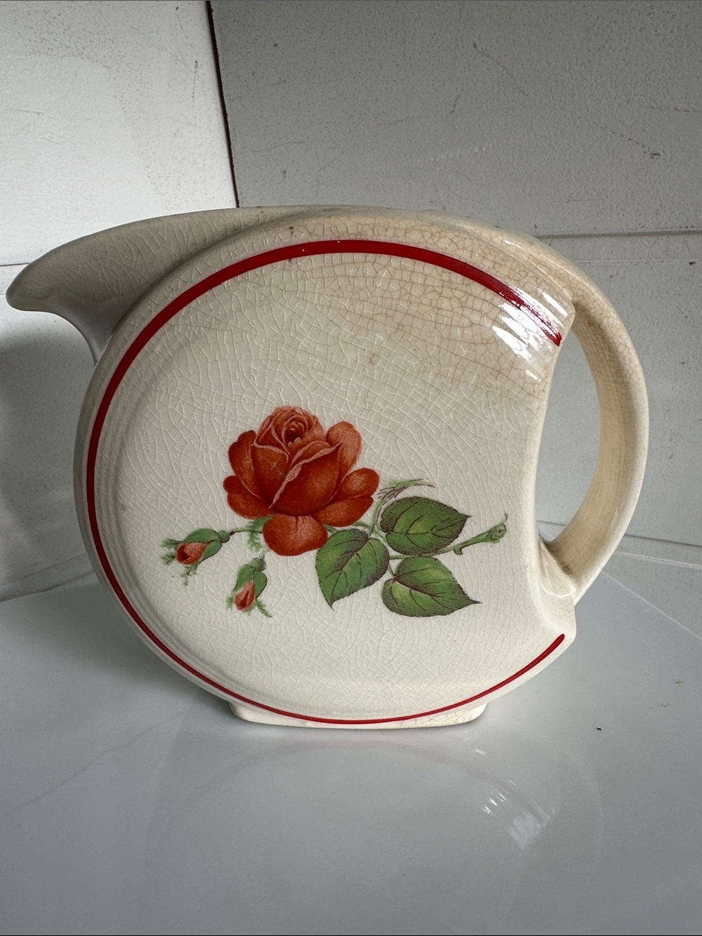 Vintage Cronin Rose Disc pitcher